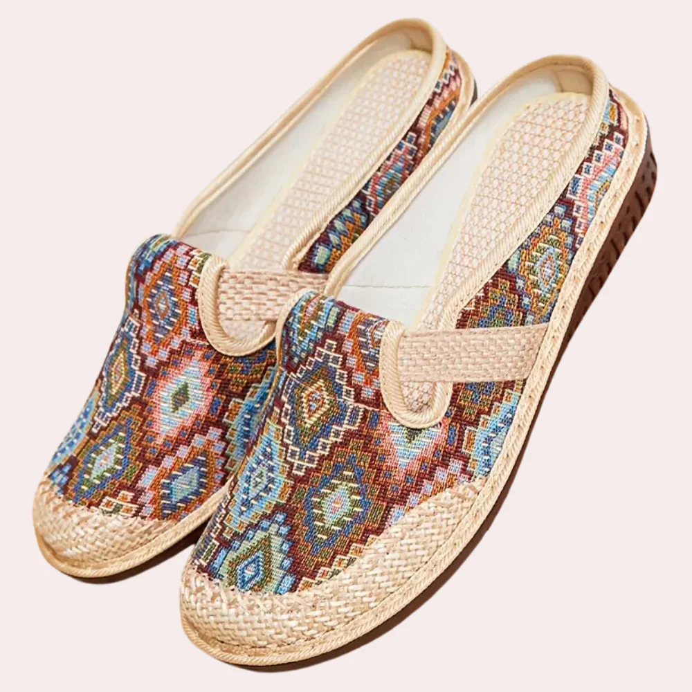 Mules d’Été Brodées Femme – Chaussures Slip-On Confortables et Fashion - Image 3