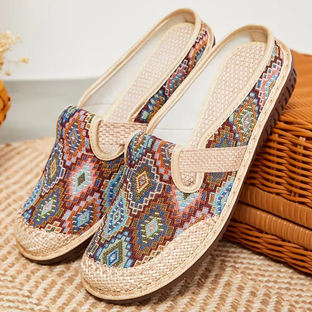 Mules d’Été Brodées Femme – Chaussures Slip-On Confortables et Fashion - Image 5