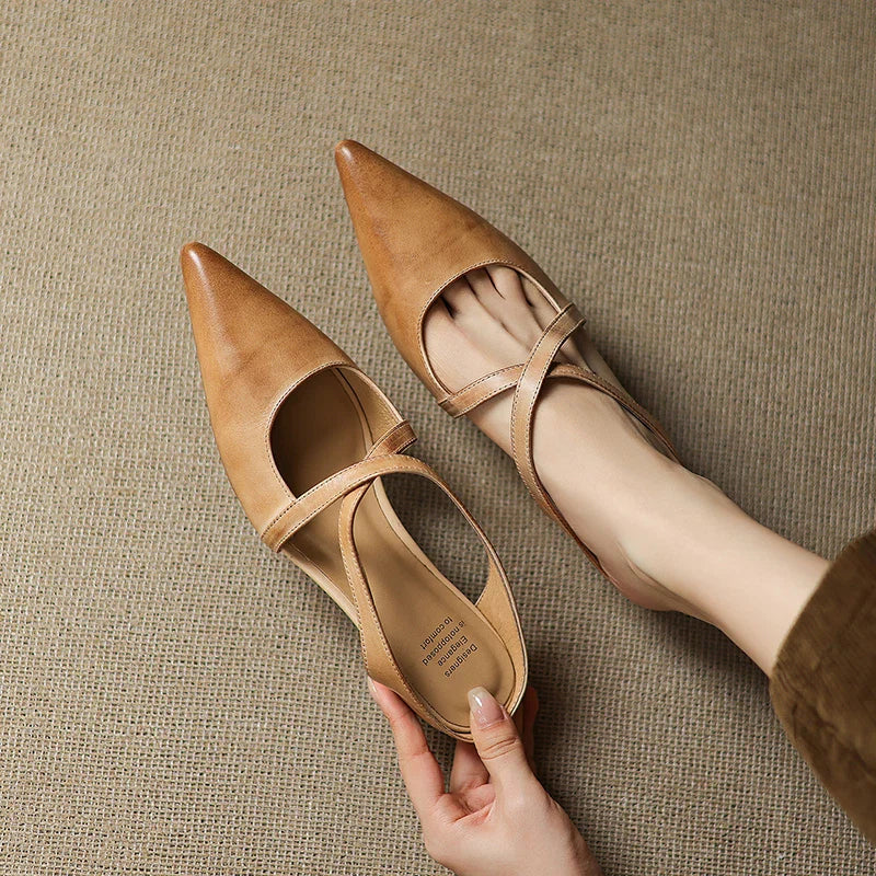 Mules en cuir véritable pour femmes – Élégantes, confortables et décontractées - Image 10