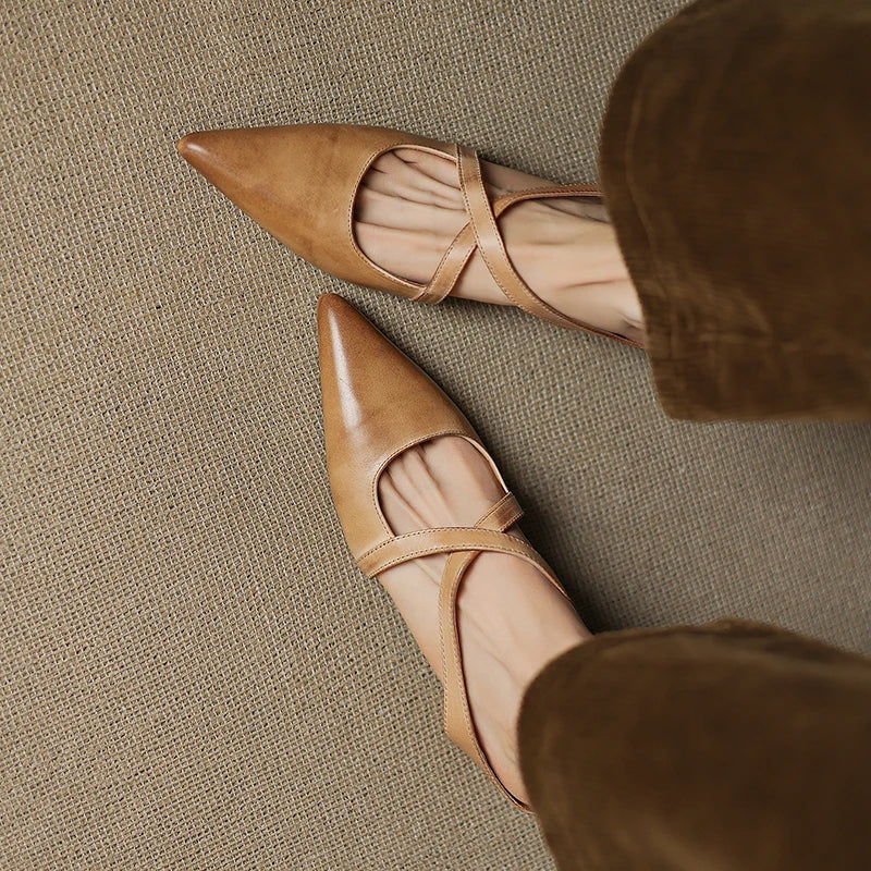Mules en cuir véritable pour femmes – Élégantes, confortables et décontractées - Image 12