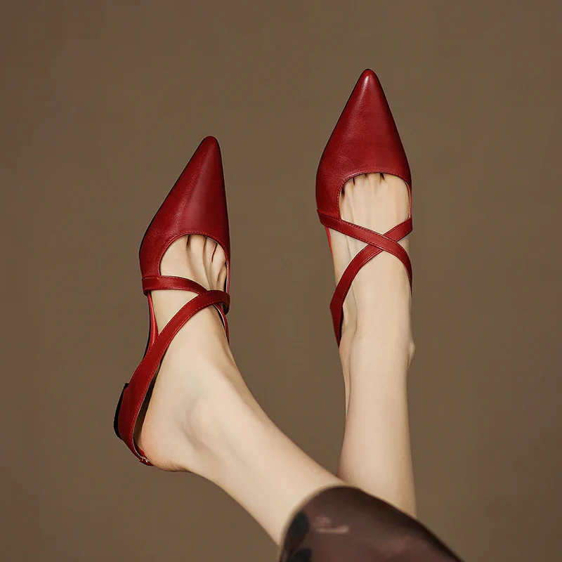 Mules en cuir véritable pour femmes – Élégantes, confortables et décontractées - Image 5