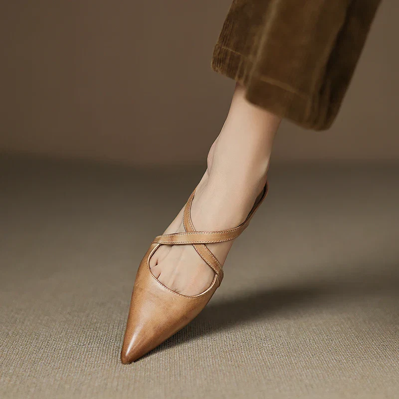 Mules en cuir véritable pour femmes – Élégantes, confortables et décontractées - Image 8