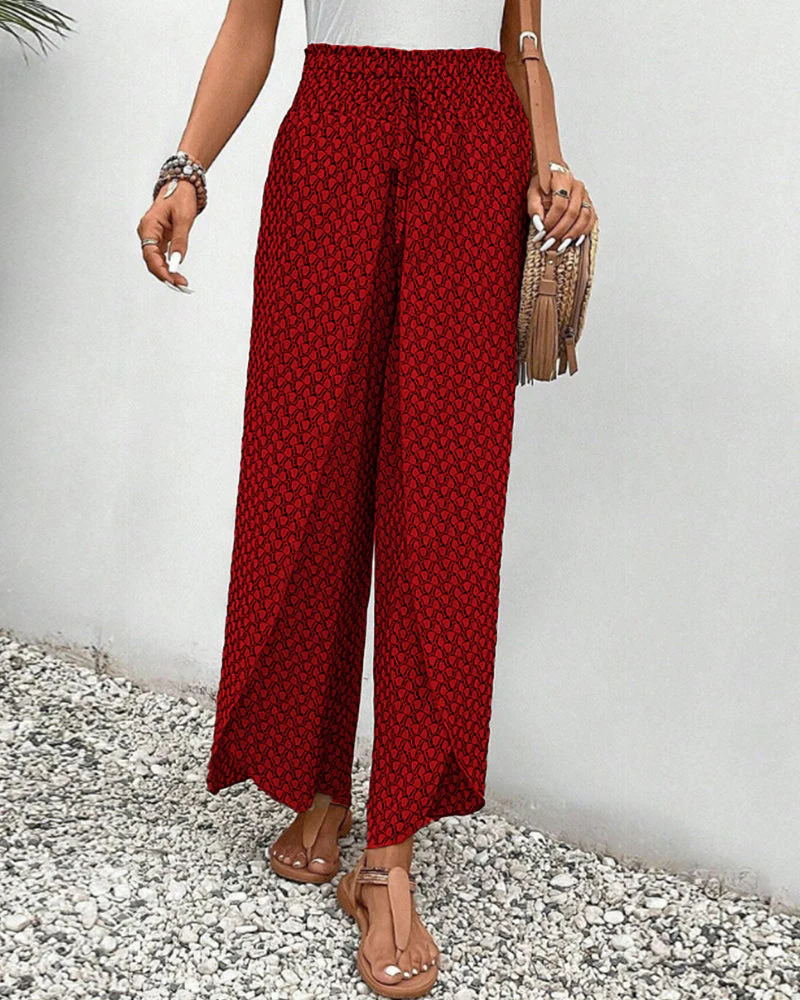 Pantalon à imprimé géométrique pour femme - Image 4