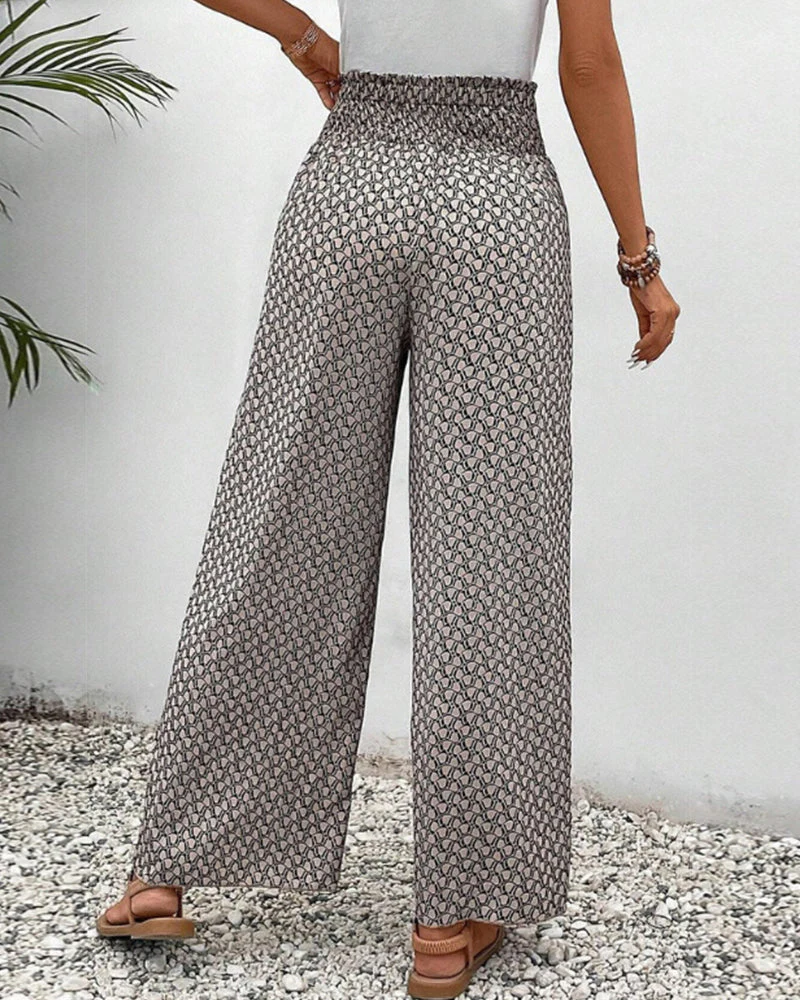Pantalon à imprimé géométrique pour femme - Image 5