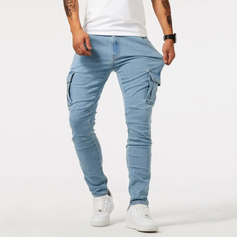 Pantalon Cargo Ajusté pour Homme – Pantalon Élégant et Stylé au Quotidien - Image 3