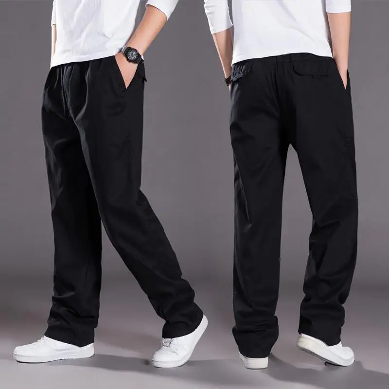 Pantalon Cargo Coupe Décontractée pour Homme – Pantalon Quotidien à Taille Élastique - Image 3