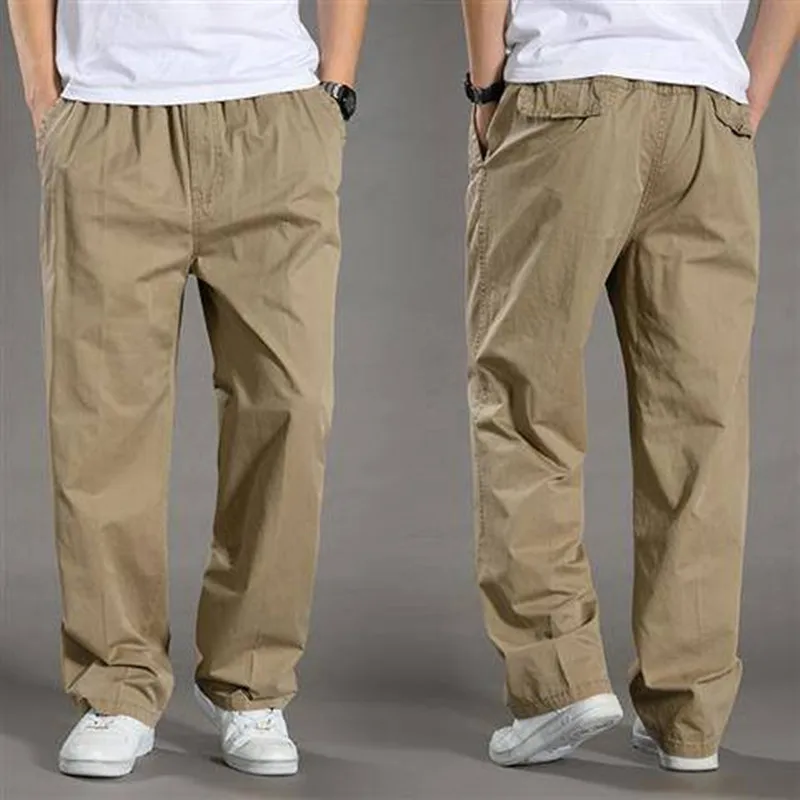 Pantalon Cargo Coupe Décontractée pour Homme – Pantalon Quotidien à Taille Élastique - Image 4