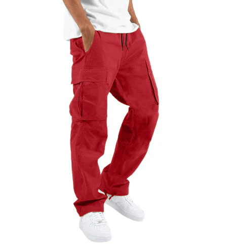 Pantalon Cargo Homme Coupe Ample à Jambes Larges – Pantalon Décontracté en Coton Mélangé - Image 14