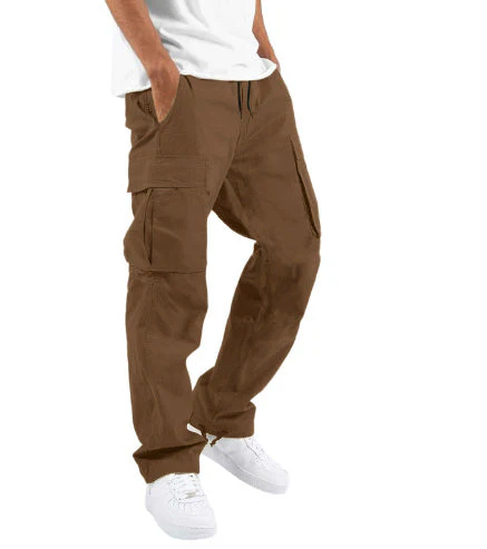 Pantalon Cargo Homme Coupe Ample à Jambes Larges – Pantalon Décontracté en Coton Mélangé - Image 15