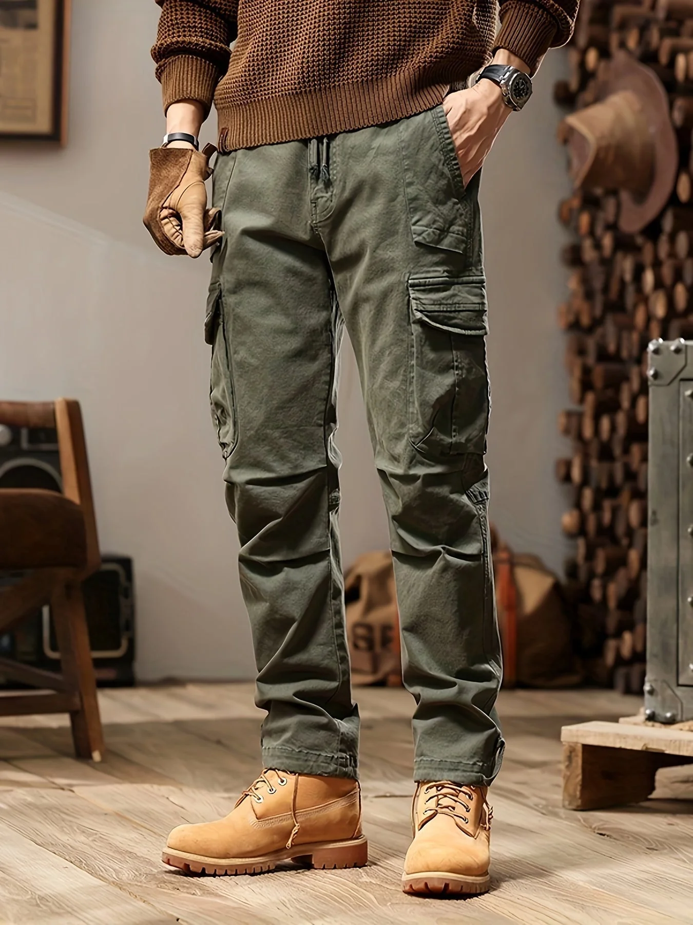 Pantalon Cargo Tactique Durable et Stylé pour Homme – Pantalon de Plein Air Confortable - Image 3