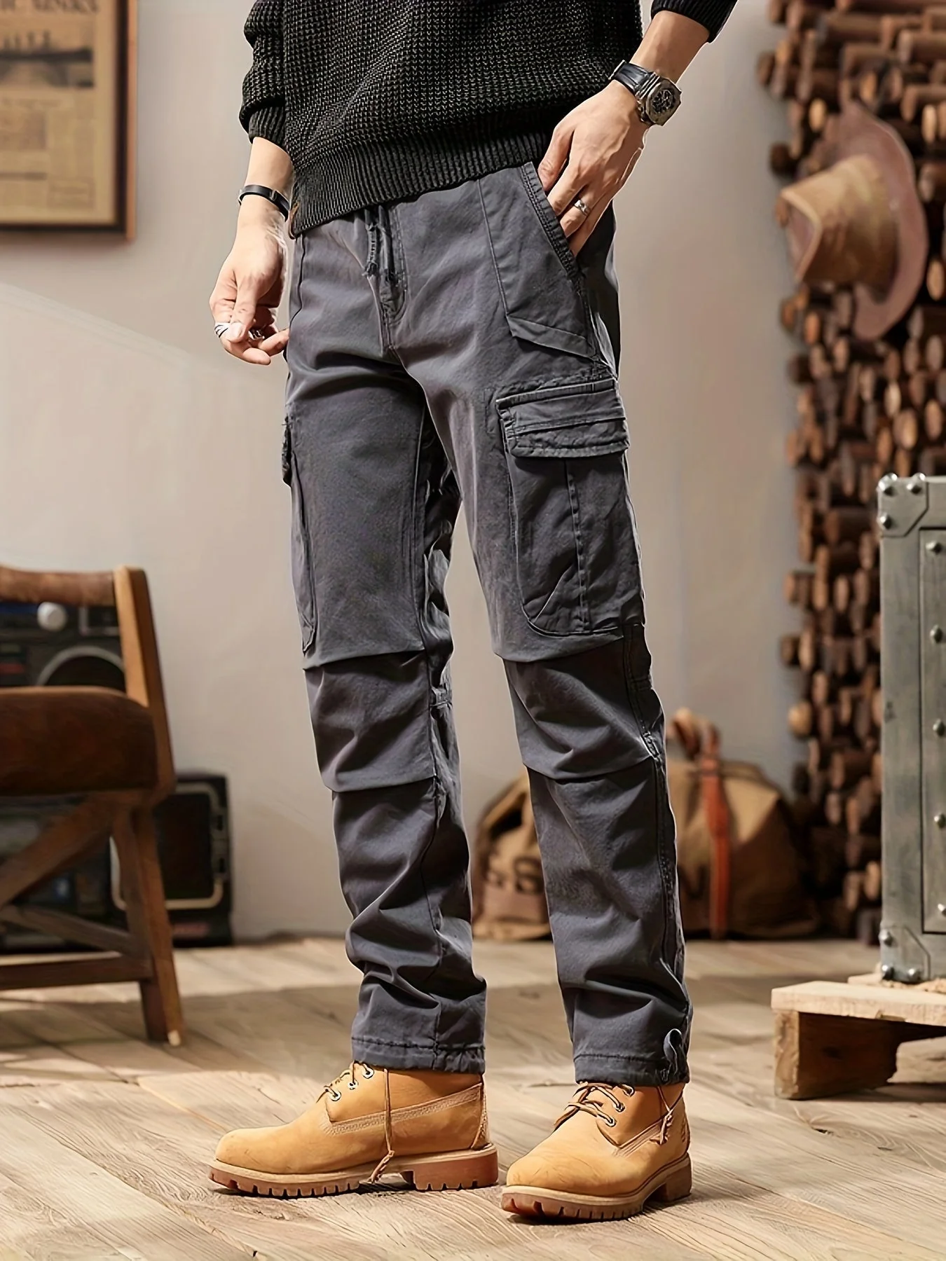 Pantalon Cargo Tactique Durable et Stylé pour Homme – Pantalon de Plein Air Confortable - Image 4