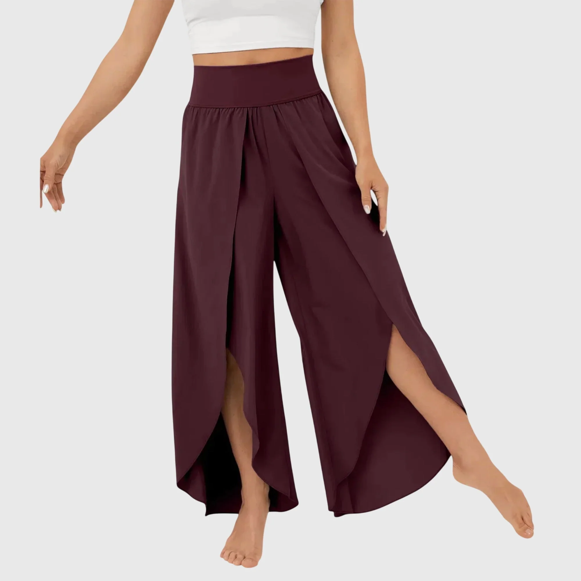 Pantalon d'ete femme jambe large - Fluide et decontracte - Image 10