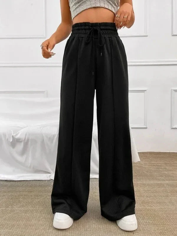 Pantalon de Détente Femme Taille Haute Léger – Coupe Large Confort - Image 2