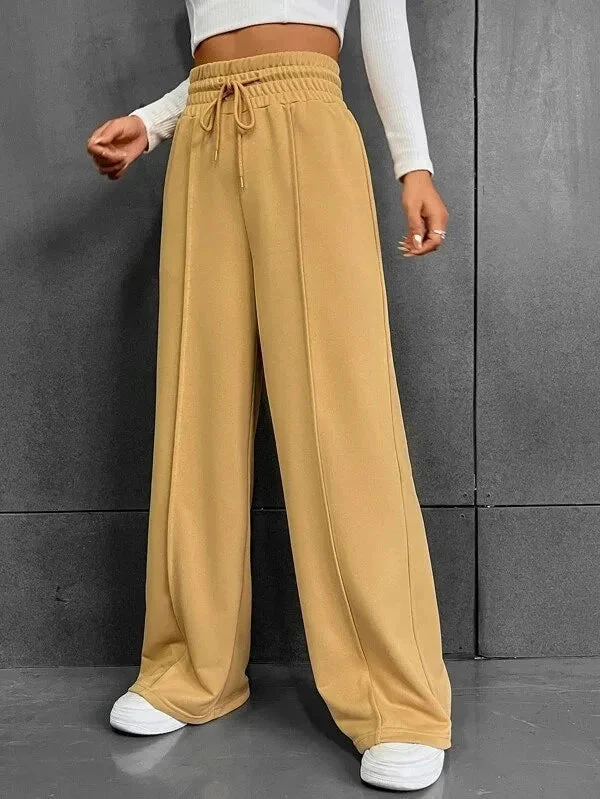 Pantalon de Détente Femme Taille Haute Léger – Coupe Large Confort - Image 5
