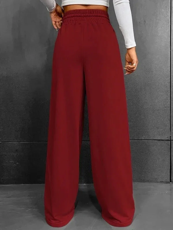 Pantalon de Détente Femme Taille Haute Léger – Coupe Large Confort - Image 7