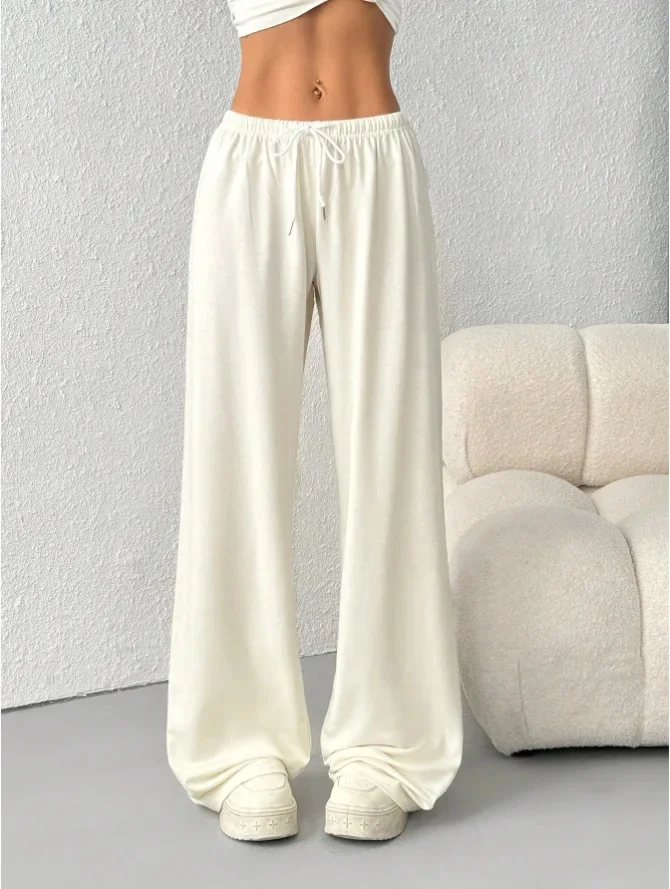 Pantalon de Jogging Femme à Jambes Larges – Coupe Décontractée Confort - Image 5