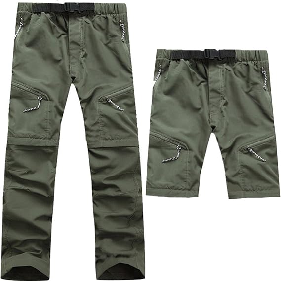 Pantalon de Plein Air Homme Séchant Rapidement et Durable – Pantalon Respirant à Jambes Zippées