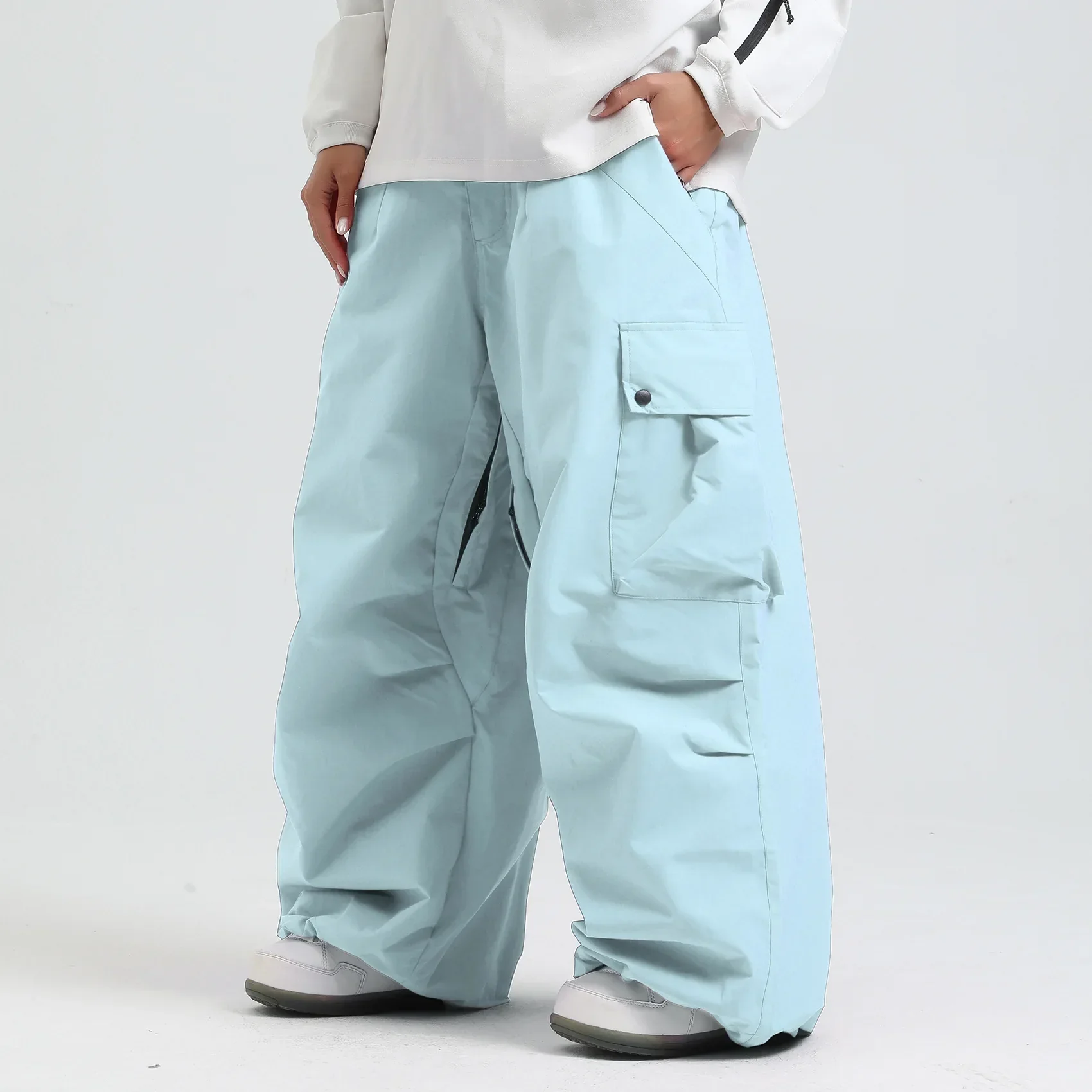 Pantalon de Ski Ample Unisexe – Pantalon de Snowboard Respirant avec Zipp et Isolation - Image 11