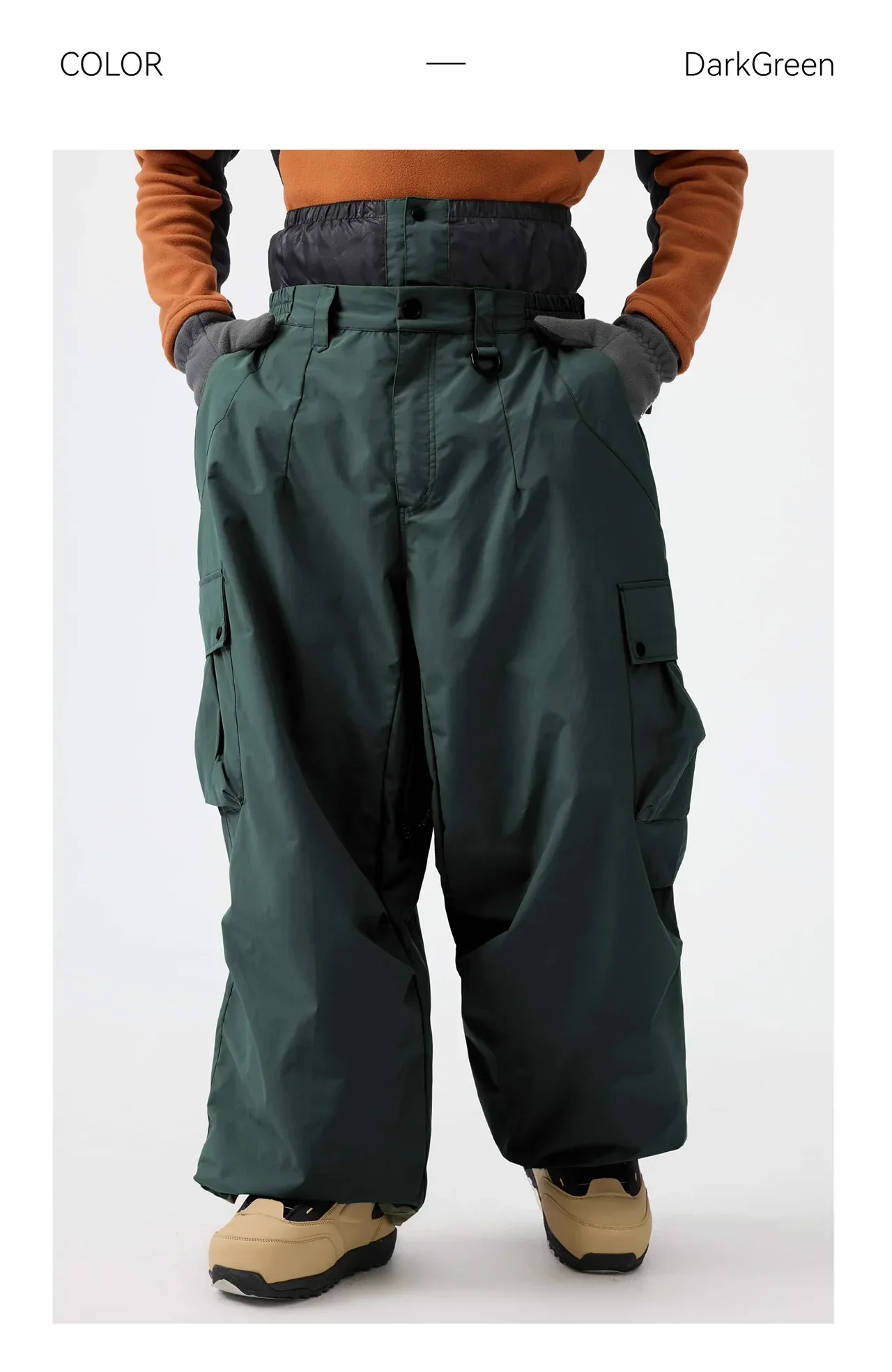 Pantalon de Ski Ample Unisexe – Pantalon de Snowboard Respirant avec Zipp et Isolation - Image 18