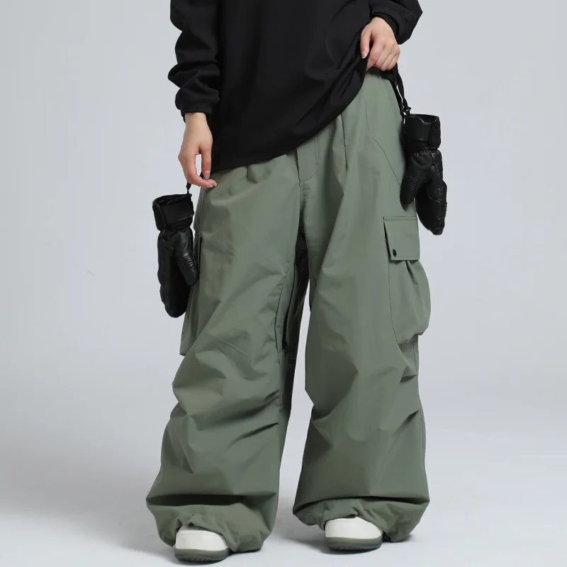 Pantalon de Ski Ample Unisexe – Pantalon de Snowboard Respirant avec Zipp et Isolation - Image 2