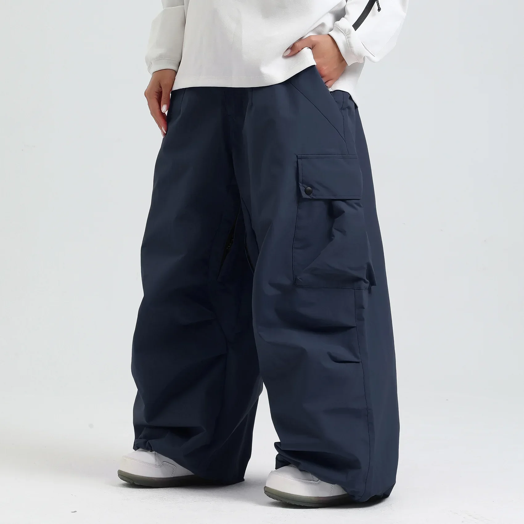 Pantalon de Ski Ample Unisexe – Pantalon de Snowboard Respirant avec Zipp et Isolation - Image 8
