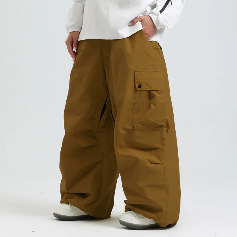 Pantalon de Ski Ample Unisexe – Pantalon de Snowboard Respirant avec Zipp et Isolation - Image 9