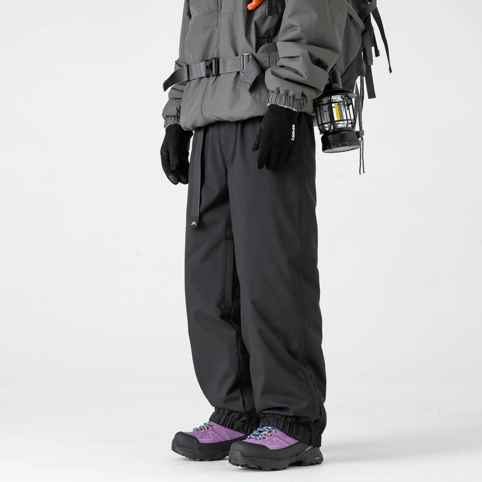 Pantalon de Ski Homme à Coque Rigide Doublé Polaire – Taille Mi-Haute Imperméable - Image 4