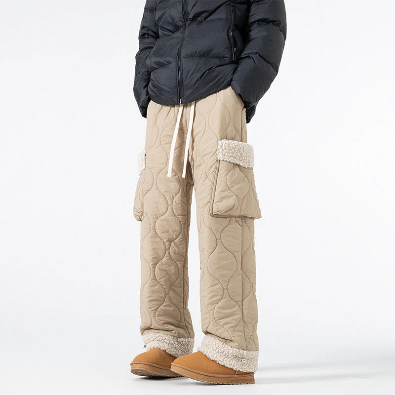 Pantalon de Ski Matelassé pour Homme – Pantalon d’Hiver Épais à Coupe Droite - Image 3