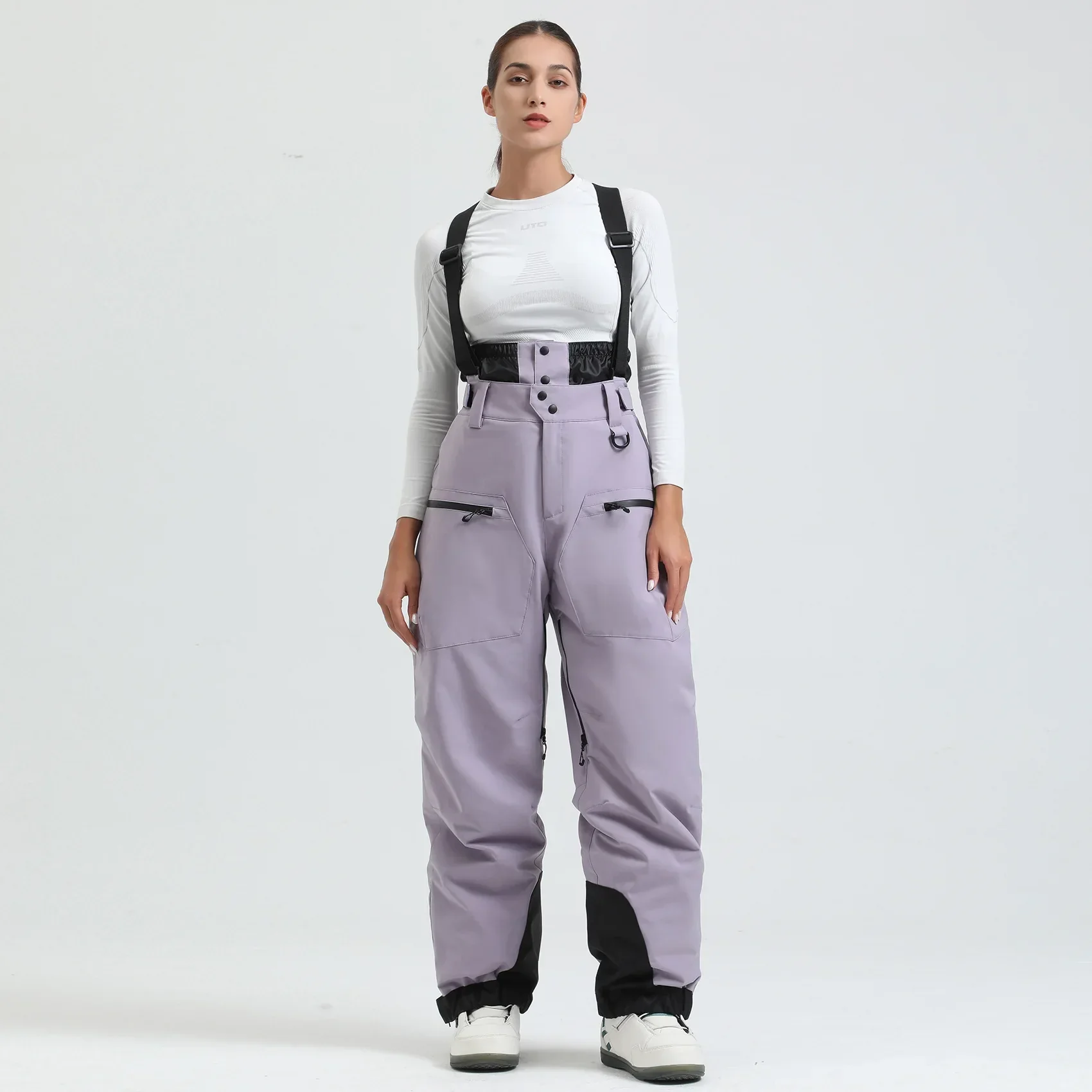 Pantalon de Ski Unisexe avec Bretelles – Pantalon de Snow Étanche pour Froid Extrême (-40°C) - Image 12