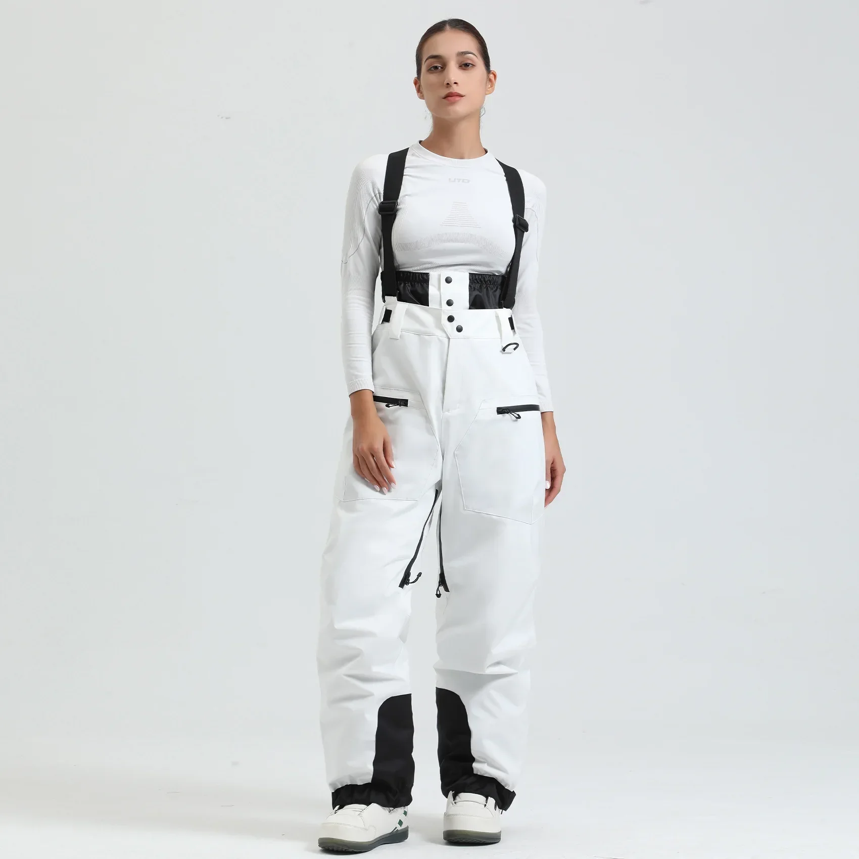 Pantalon de Ski Unisexe avec Bretelles – Pantalon de Snow Étanche pour Froid Extrême (-40°C) - Image 14