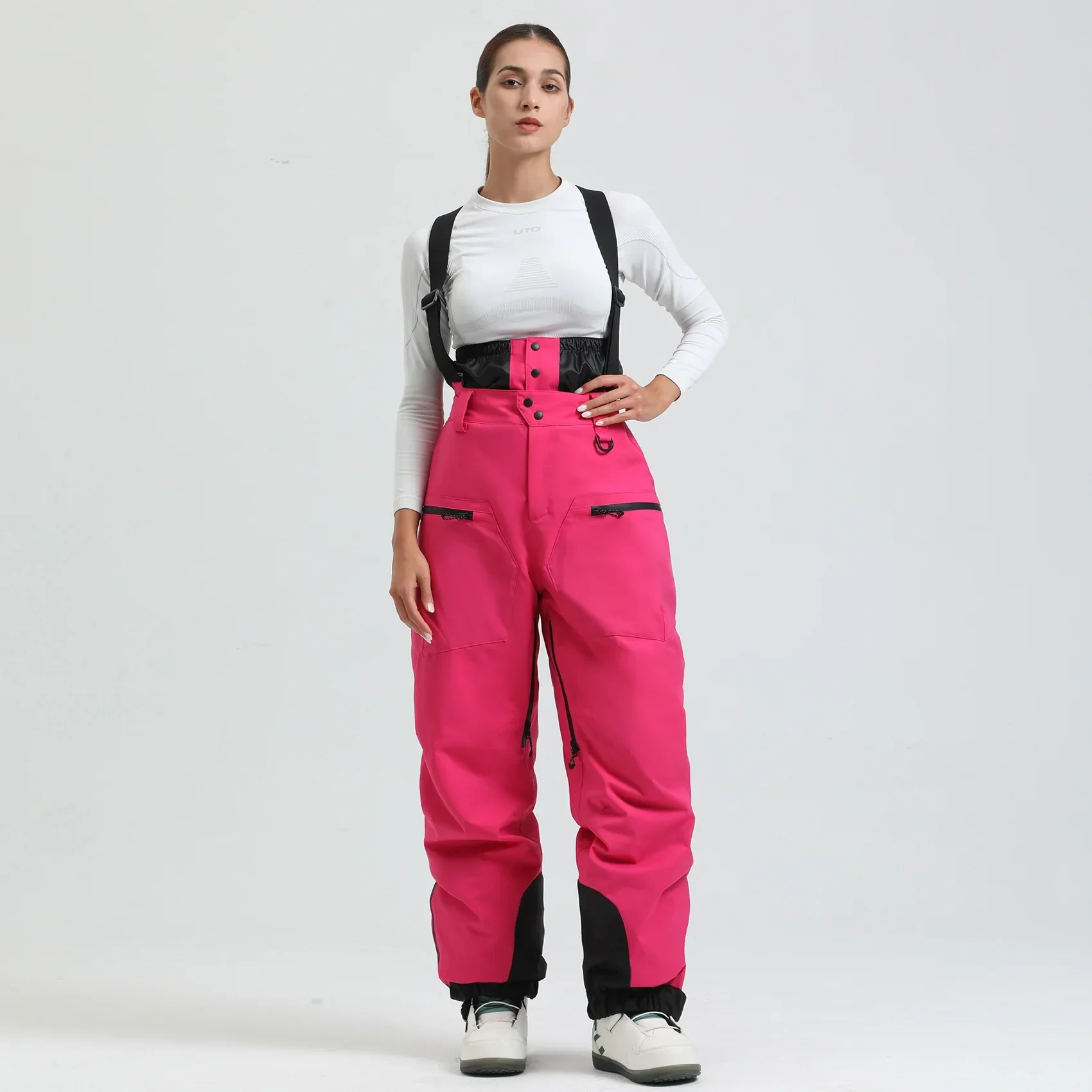 Pantalon de Ski Unisexe avec Bretelles – Pantalon de Snow Étanche pour Froid Extrême (-40°C) - Image 17