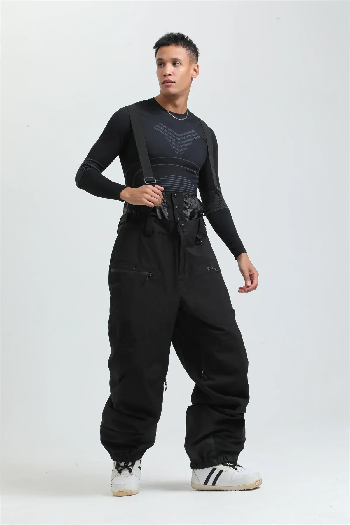 Pantalon de Ski Unisexe avec Bretelles – Pantalon de Snow Étanche pour Froid Extrême (-40°C) - Image 2