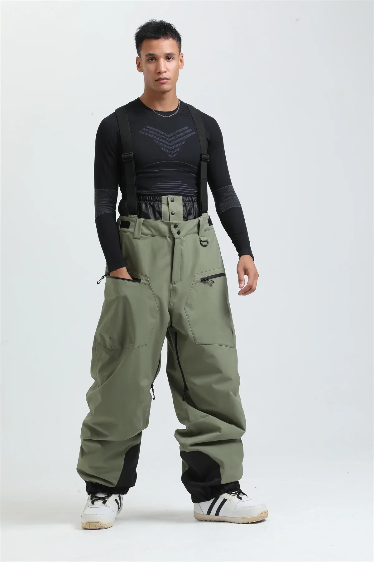 Pantalon de Ski Unisexe avec Bretelles – Pantalon de Snow Étanche pour Froid Extrême (-40°C) - Image 3