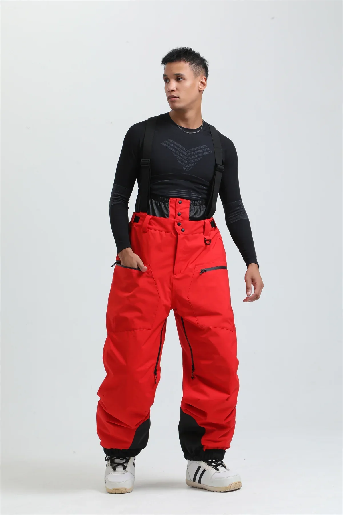 Pantalon de Ski Unisexe avec Bretelles – Pantalon de Snow Étanche pour Froid Extrême (-40°C) - Image 6
