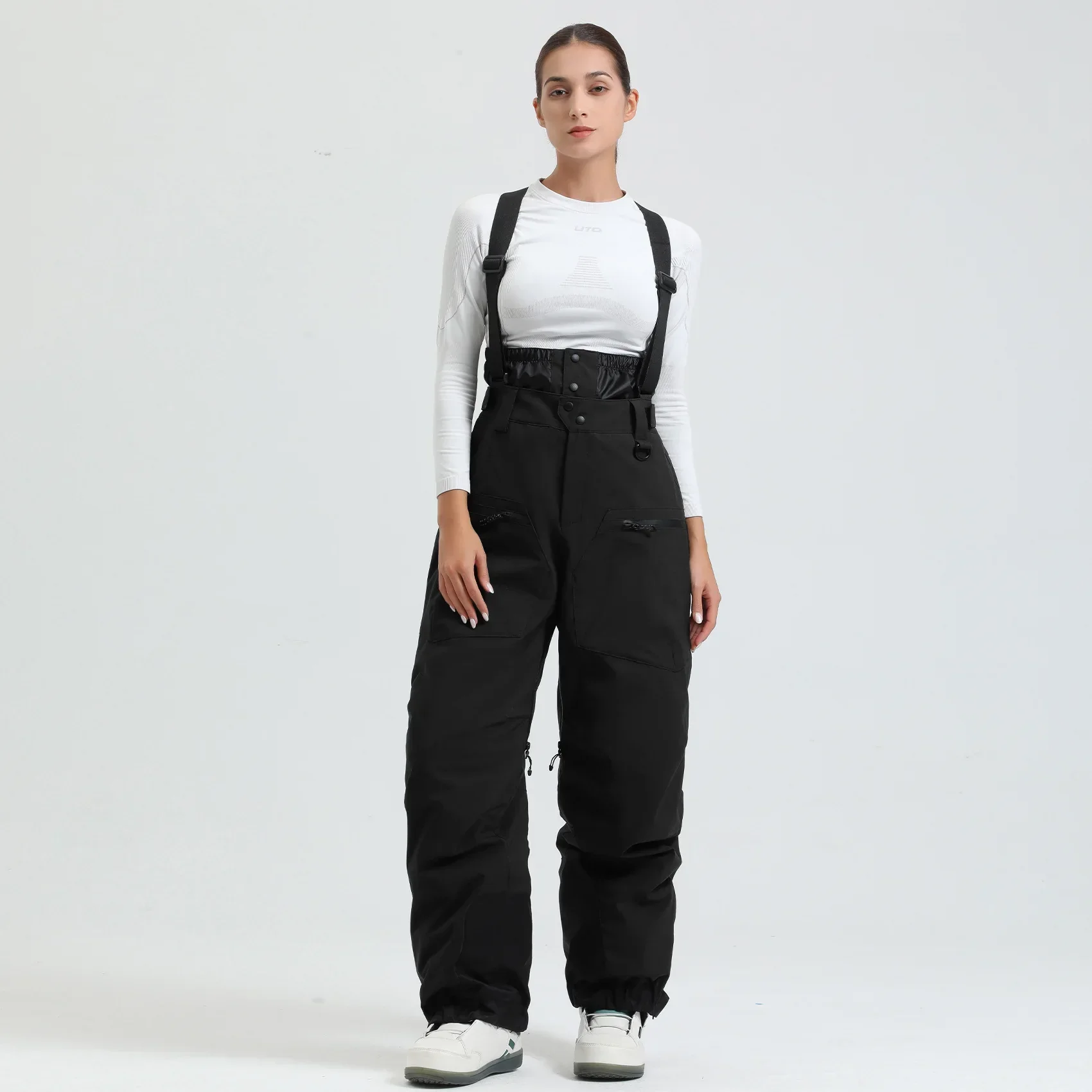 Pantalon de Ski Unisexe avec Bretelles – Pantalon de Snow Étanche pour Froid Extrême (-40°C) - Image 7
