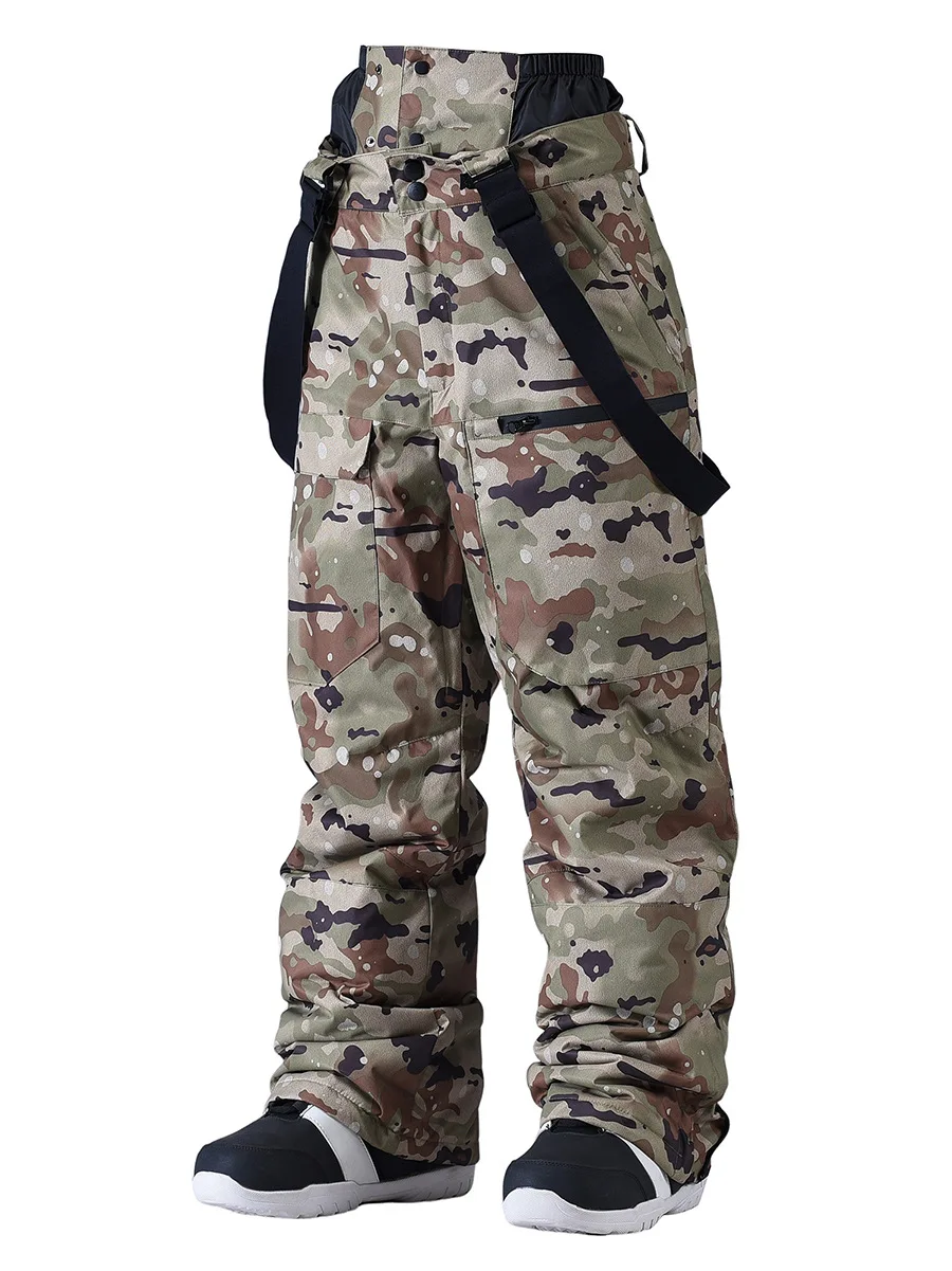 Pantalon de Snowboard Étanche Unisexe – Pantalon de Ski Coupe-Vent avec Bretelles et Protection de Taille - Image 6