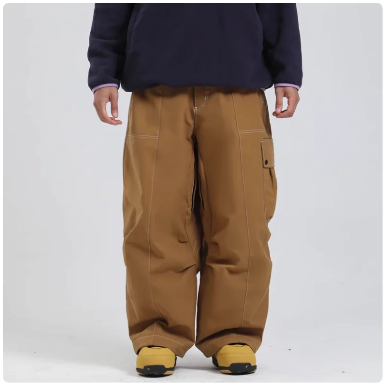 Pantalon de Snowboard Imperméable pour Homme – Pantalon de Ski Isolé Hiver avec Poches à Fermeture Éclair - Image 2