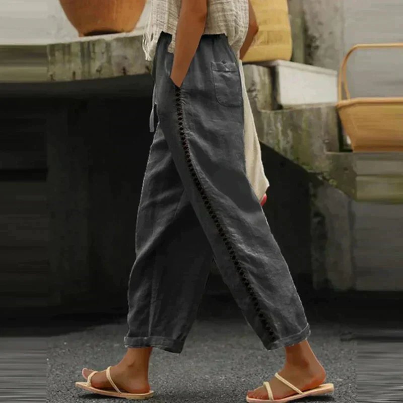 Pantalon décontracté à design polyvalent pour femme - Image 2