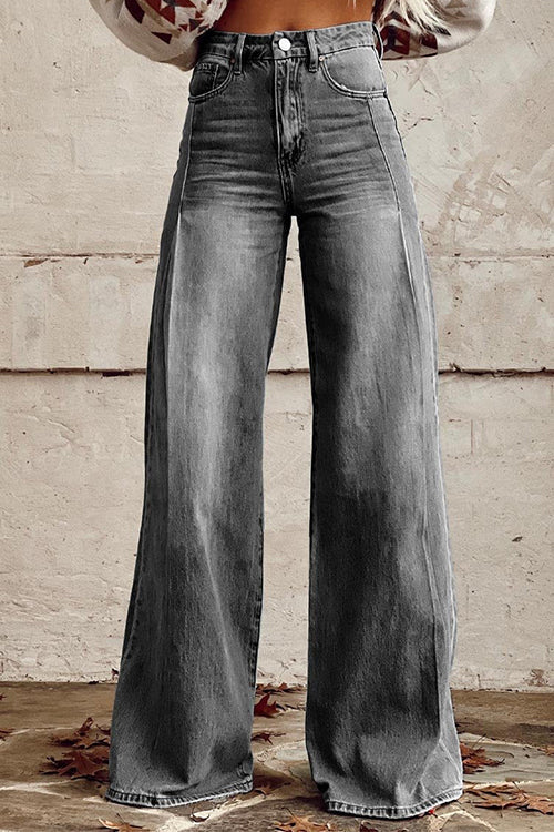 Pantalon en Denim Margovil – Taille Large Délavé – Style Décontracté - Image 2