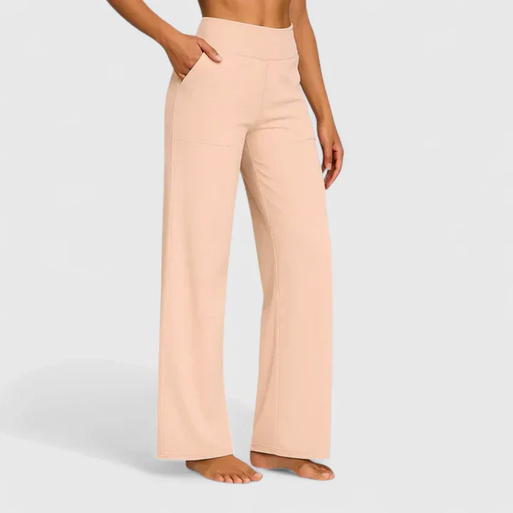 Pantalon Femme Taille Haute à Jambe Droite – Coupe Décontractée Confortable - Image 11