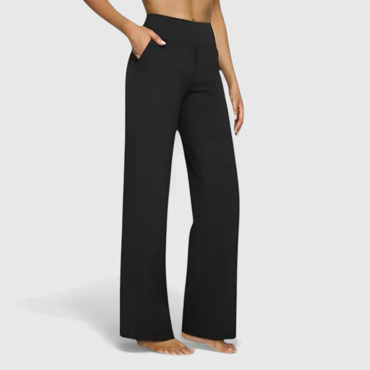 Pantalon Femme Taille Haute à Jambe Droite – Coupe Décontractée Confortable - Image 7