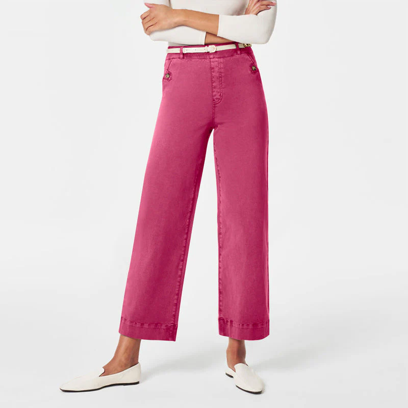 Pantalon Femme Taille Haute à Jambes Larges – Coupe Élégante et Confortable - Image 12