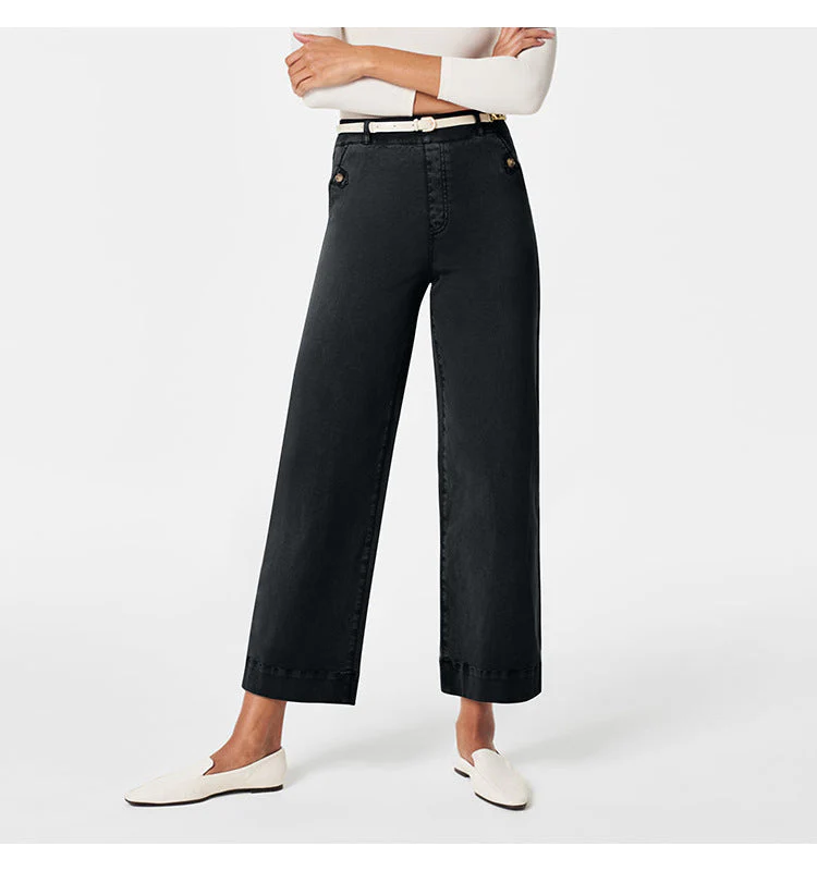 Pantalon Femme Taille Haute à Jambes Larges – Coupe Élégante et Confortable - Image 8