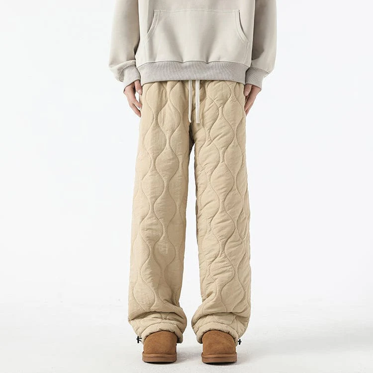 Pantalon Hiver Matelassé Homme à Coupe Ample – Pantalons Chauds et Confortables - Image 10