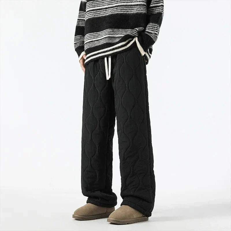 Pantalon Hiver Matelassé Homme à Coupe Ample – Pantalons Chauds et Confortables - Image 5