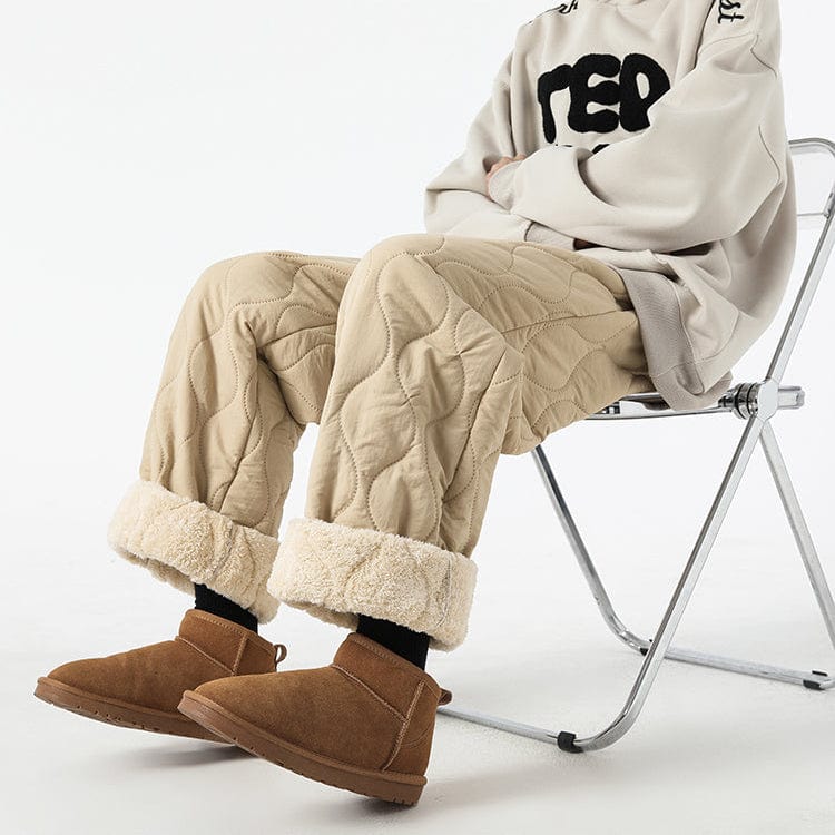 Pantalon Hiver Matelassé Homme à Coupe Ample – Pantalons Chauds et Confortables - Image 6