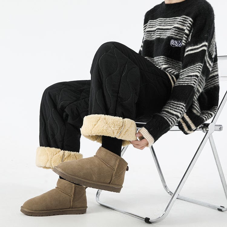 Pantalon Hiver Matelassé Homme à Coupe Ample – Pantalons Chauds et Confortables - Image 7