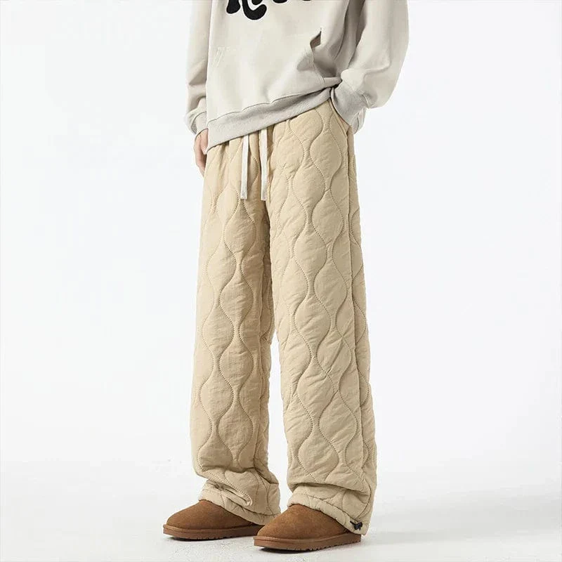 Pantalon Hiver Matelassé Homme à Coupe Ample – Pantalons Chauds et Confortables - Image 8