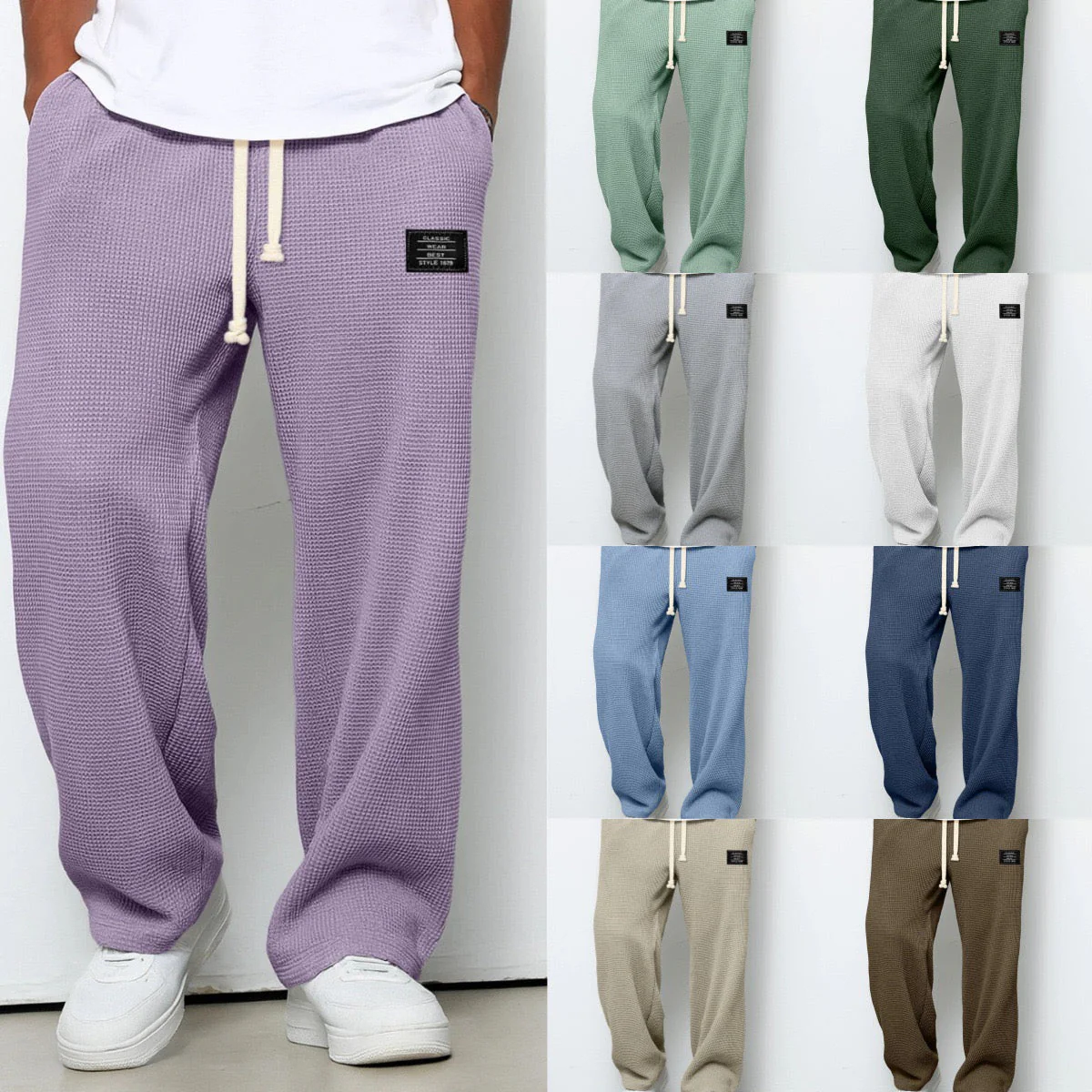 Pantalon Homme Décontracté Premium – Pantalon Confort Texture Gaufrée - Image 12