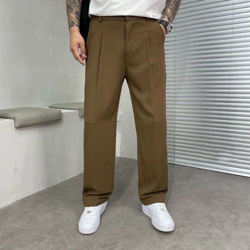 Pantalon Homme Élégant à Jambes Larges – Pantalon de Costume Oversize - Image 7